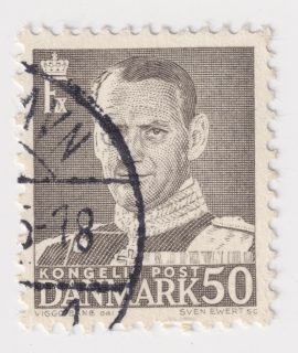 Kongelig Post, Denmark 50, Postage Stamp