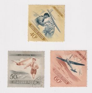Lot of 3 Hungary Postage Stamps, Magyar Posta - Hungary aerospace series