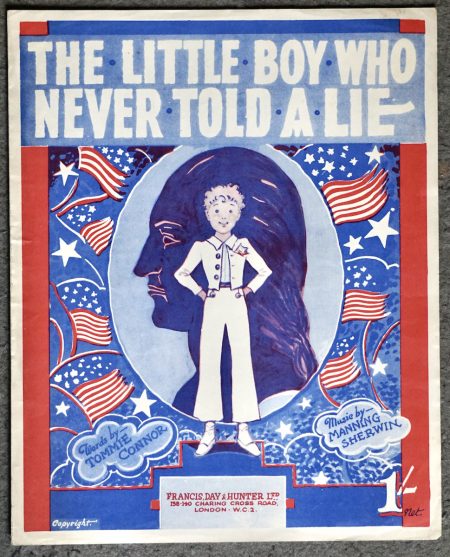 Vintage Sheet Music, The Little Boy Who Never Told a Lie