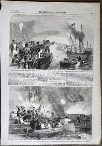 Antique Print, Captain Glasse...; Captain Hewlett, 1856