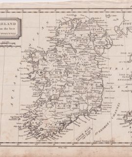 Antique Map, Ireland from the best Authorities, 1796
