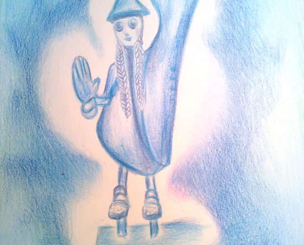 Bronzetto, Vulci, simbologia, trecce