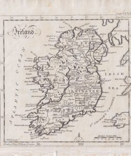Antique Map, Ireland, 1750 ca.