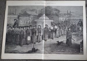Antique Print, The Chinese Imperial Wedding at Pekin, 1872