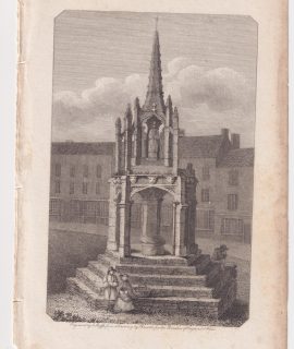 Antique Engraving Print, Leighton Braudesert Cross, 1801