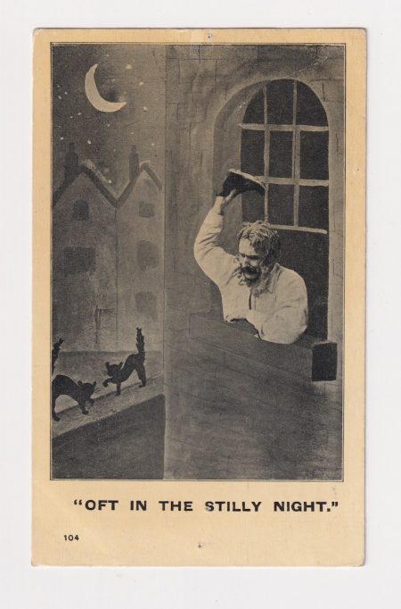 Vintage Postcard, Oft in the stilly night, 1907