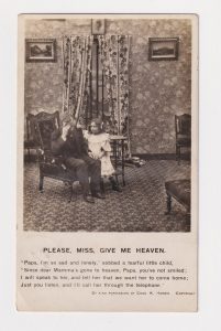 Vintage Postcard, Please, Miss, give me heaven, 1907