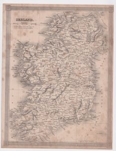 Antique Map, Ireland, 1811 ca.