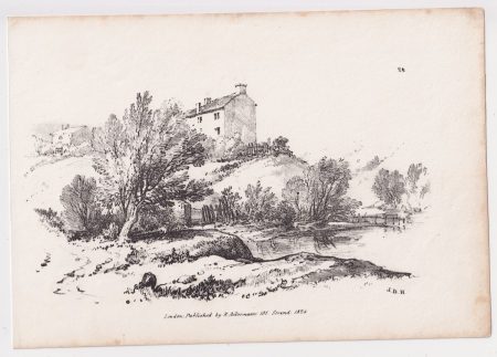 Antique Print, Landscape, J.D.H., 1824