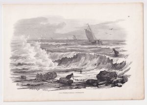 Antique Print, "Hastings 1832", 1833