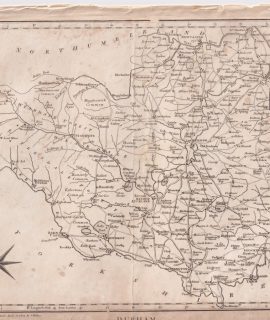 Antique Map, Durham, 1803