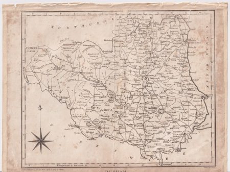Antique Map, Durham, 1803