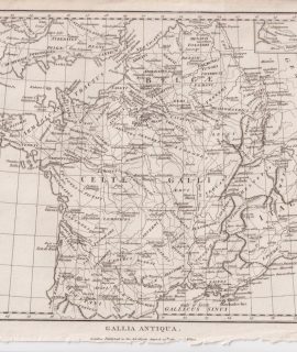 Antique Map, Gallia Antiqua, 1804