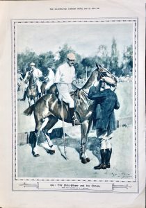 Vintage Print, The Polo Player and his Groom, 1915