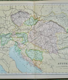 Vintage Map, Austria, 1901