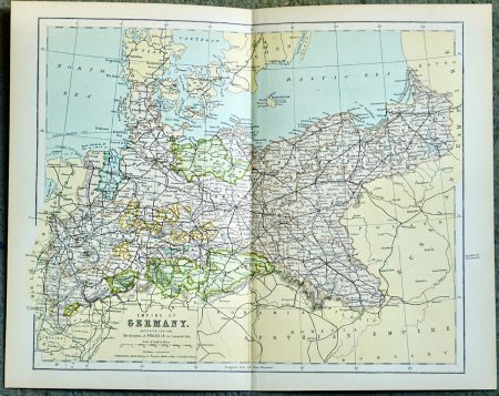 Vintage Map, Empire of Germany, 1901