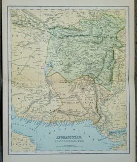 Vintage Print, Afghanistan, Beloochistan, etc. 1901