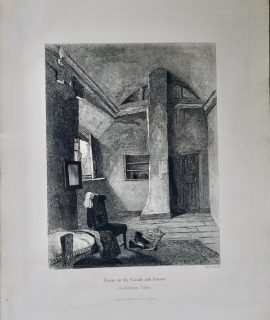 Antique Engraving Print, Room in the Coach and Horses, 1880