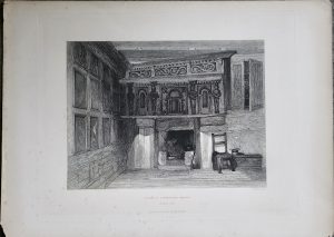 Antique Engraving Print, Room in Fulwood's Rents, 1880