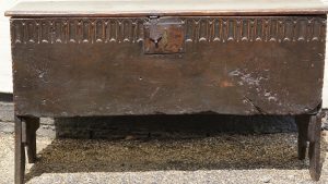 17th Century Oak Plank Coffer