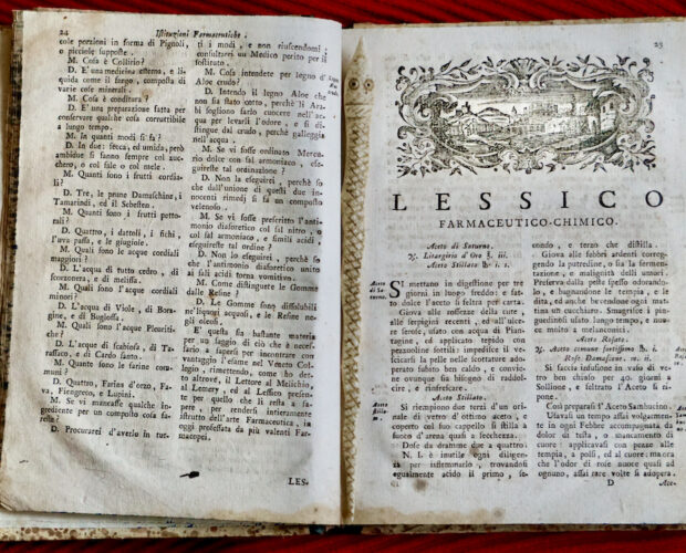 Lessico-farmaceutico, cioccolata, intrugli