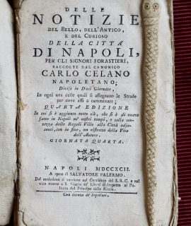 Delle Notizie del bello, dell'antico e del curioso della città di Napoli, 1792
