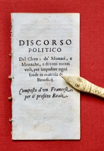 Discorso Politico del Clero; de' Monaci, e Monache, e di tutti mezzi utili, per impedire ogni frode... 1669