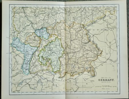 Vintage Print, Empire of Germany, 1901