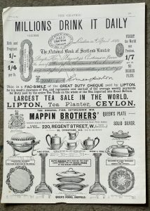 Antique Print, Advertising, 1894