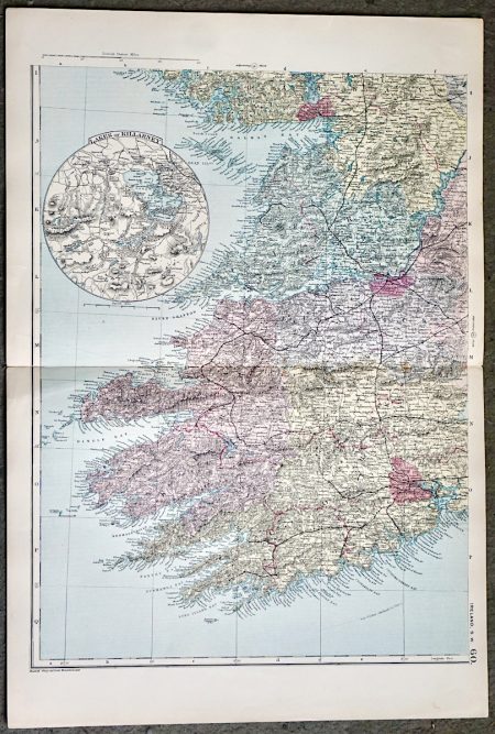 Antique Print, Ireland S. W. 1891