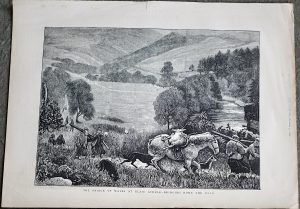 Antique Print, Deer-Stalking in the Highlands, 1873