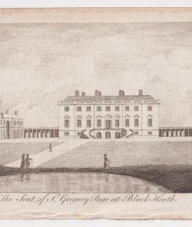 Antique Engraving Print, The Seat of St. Gregory Page at Black Heath, 1776