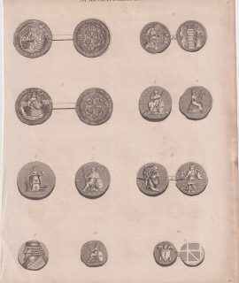 Antique Print, Numismatography, 1836