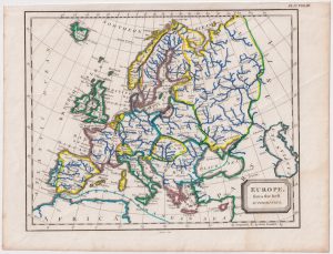 Antique Map, Europe from the best Authorities, 1809
