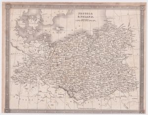 Antique Map, Prussia & Poland, 1808