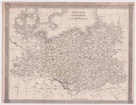 Antique Map, Prussia & Poland, 1808