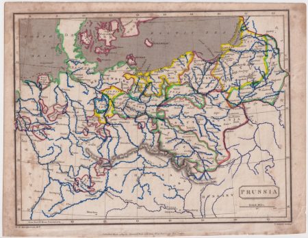 Antique Map, Prussia, 1809