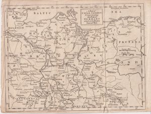Antique Map of Upper Saxony Comprehending that Part of Germany..., 1787