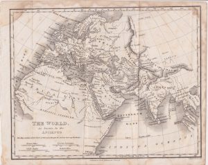 Antique Map, The World as Known to the Ancients, 1808