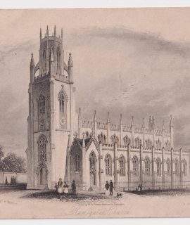 Antique Engraving Print, Ramsgate Church, 1830