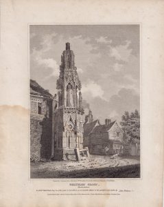 Antique Engraving Print, Waltham Gross, Hertfordshire, 1806
