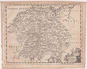 Antique Map, Germany, 1758