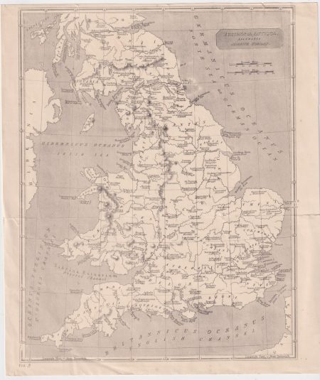 Antique Map, Britannia Antiqua, 1898