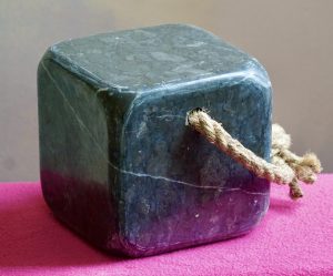 Handmade Black Stone Cube