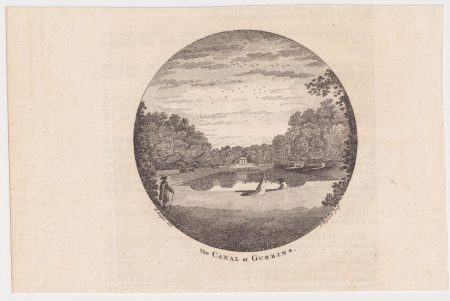 Antique Engraving Print, The Canal at Gubbins, 1770 ca.