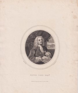 Antique Engraving Print, Daniel Lock Esq., 1808