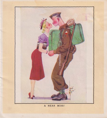 Vintage Print, A near Miss! 1909 ca.