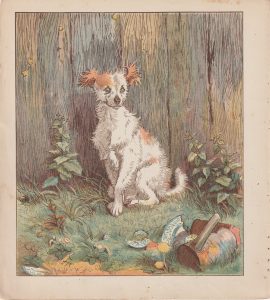 Antique Print, The dog, 1870