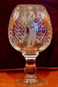 Vintage Rare Large hand-made Crystal Golf Cup