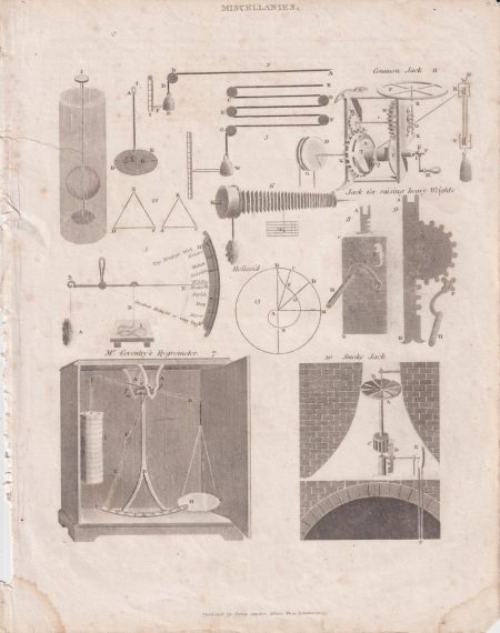 Antique Engraving Print, Miscellanies, 1809